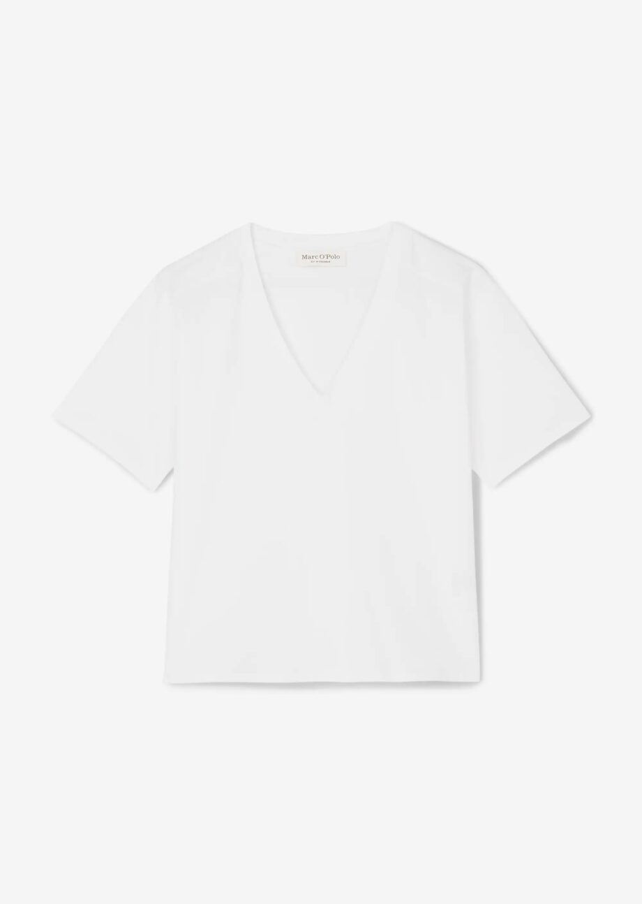 MARC O’POLO T-Shirt loose aus reiner Bio-Baumwolle, white
