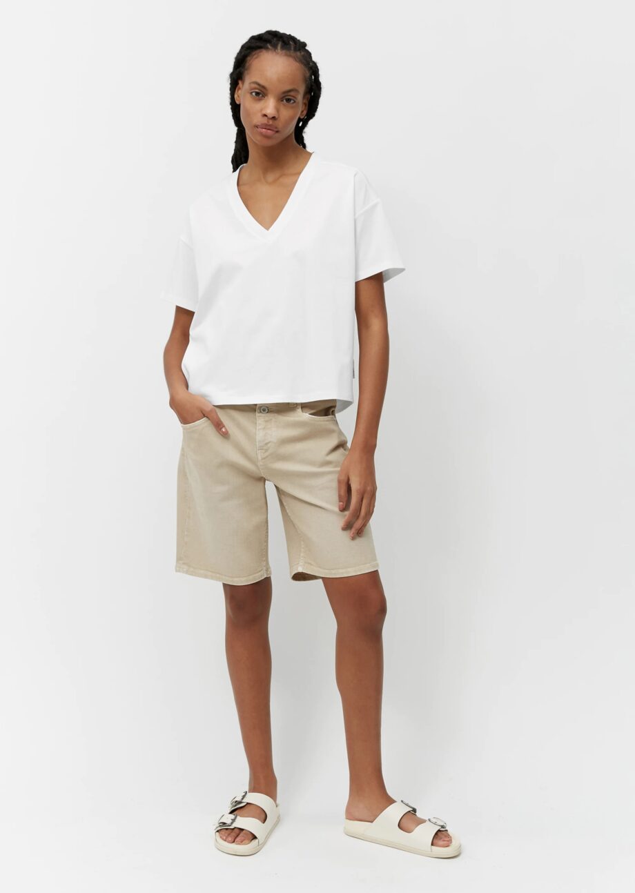 MARC O’POLO T-Shirt loose aus reiner Bio-Baumwolle, white