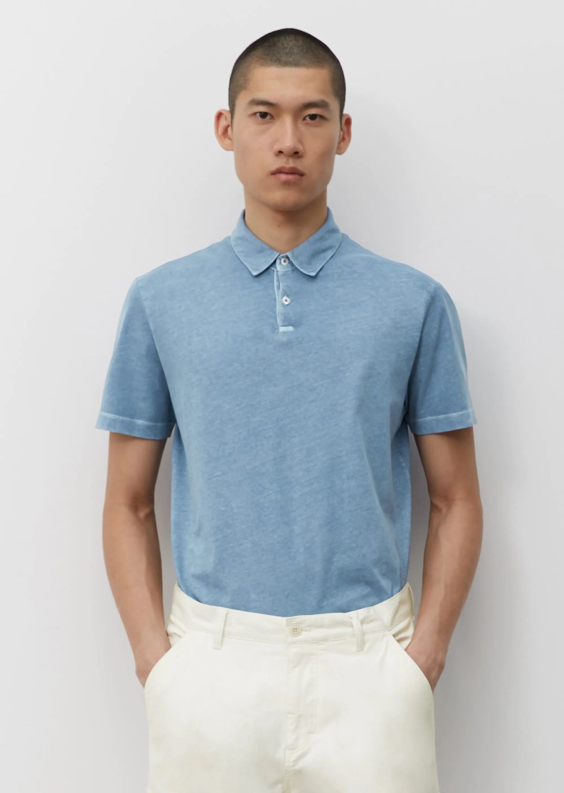 MARC O’POLO Kurzarm-Poloshirt regular in softer Jersey-Qualität, riviera