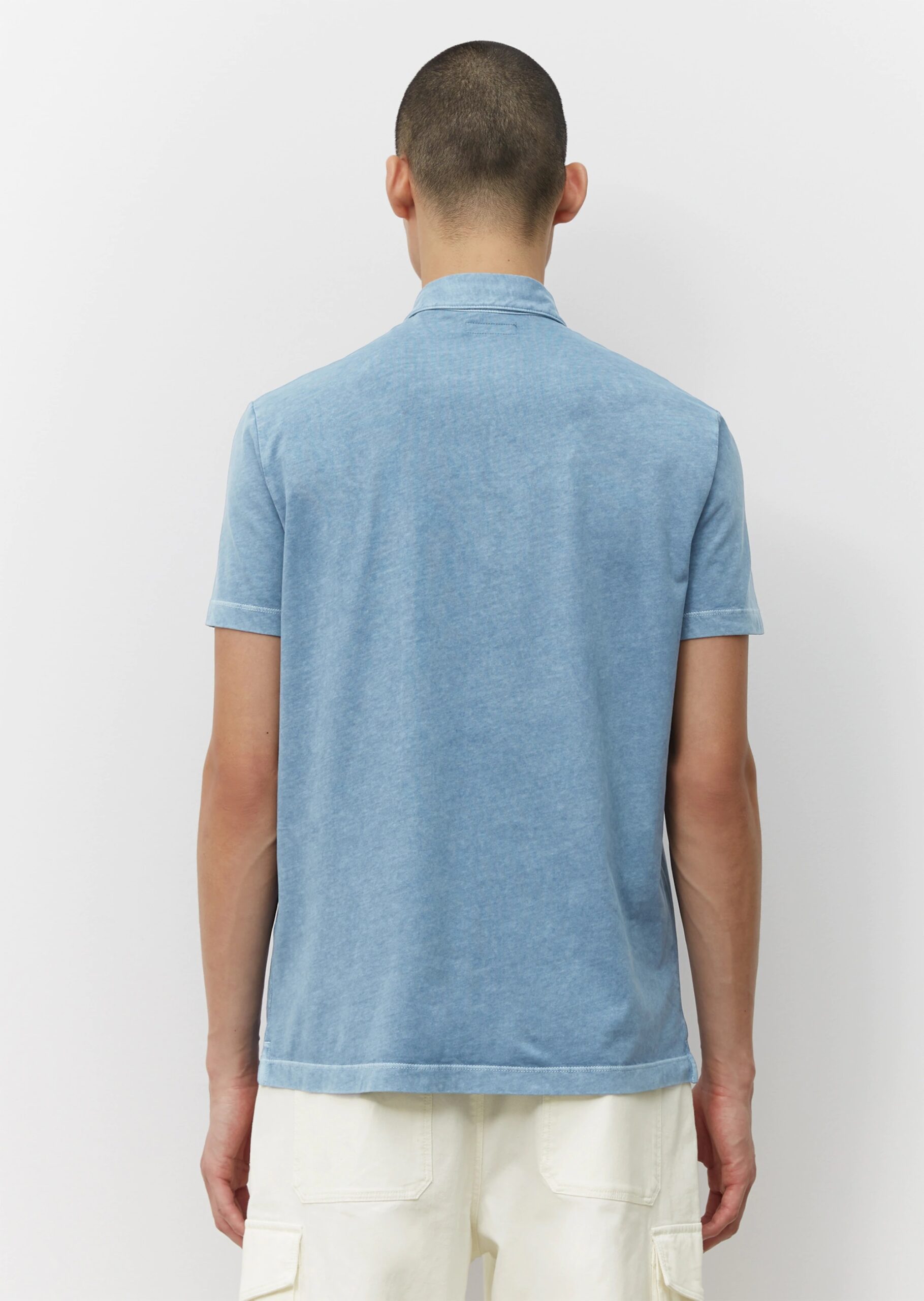 MARC O’POLO Kurzarm-Poloshirt regular in softer Jersey-Qualität, riviera