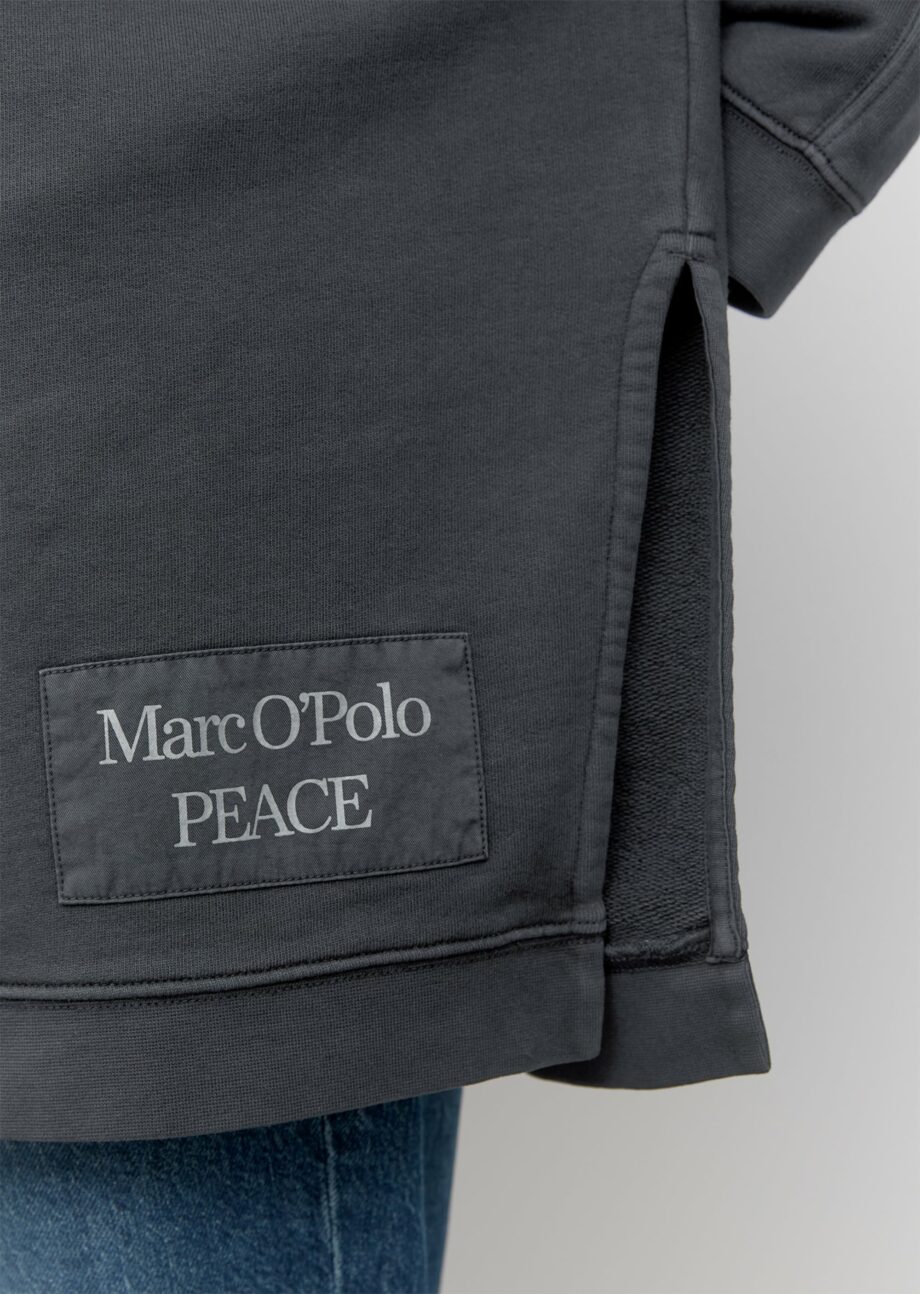 MARC O’POLO Oversize-Sweatshirt aus reiner Organic Cotton-Qualität, deep sky