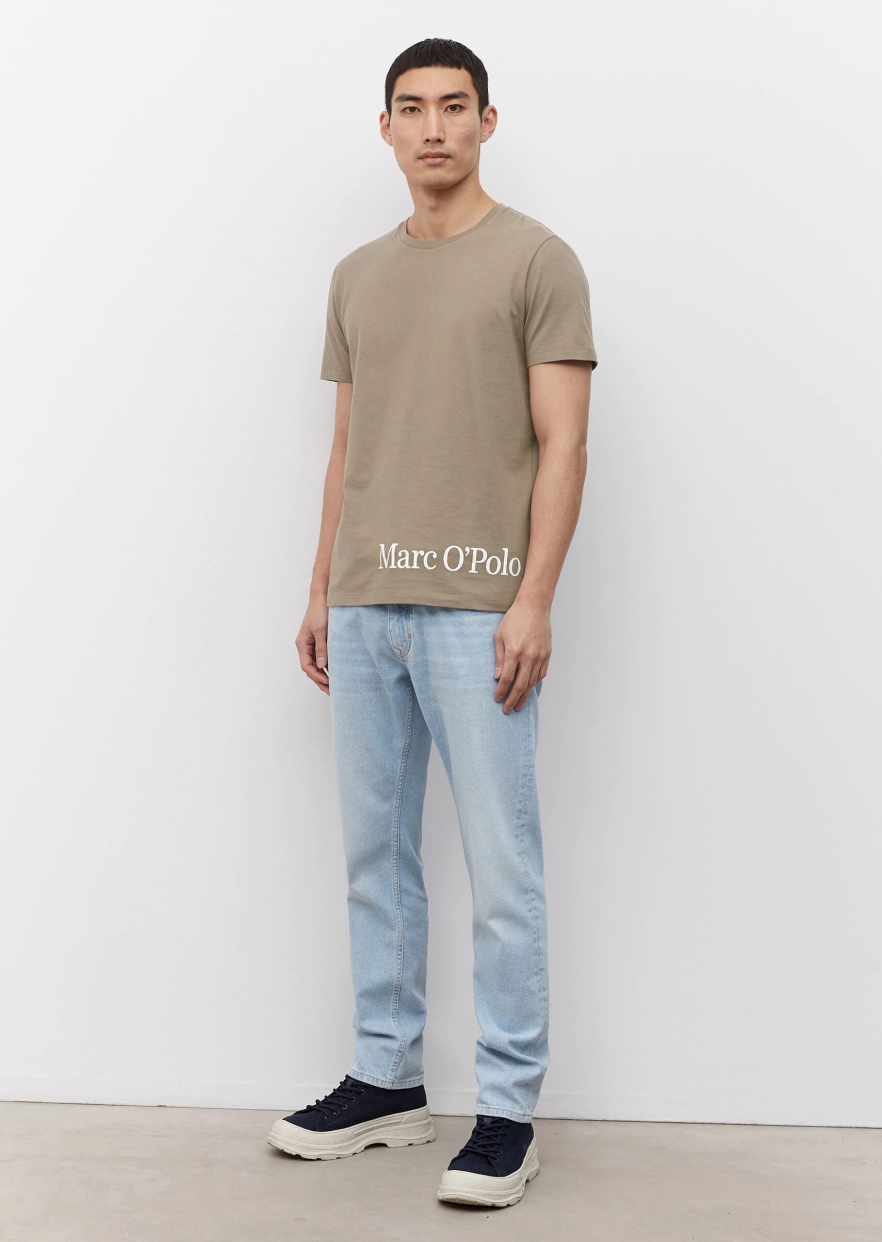 MARC O’POLO
Logo-T-Shirt shaped aus Bio-Baumwolle, stone harbour