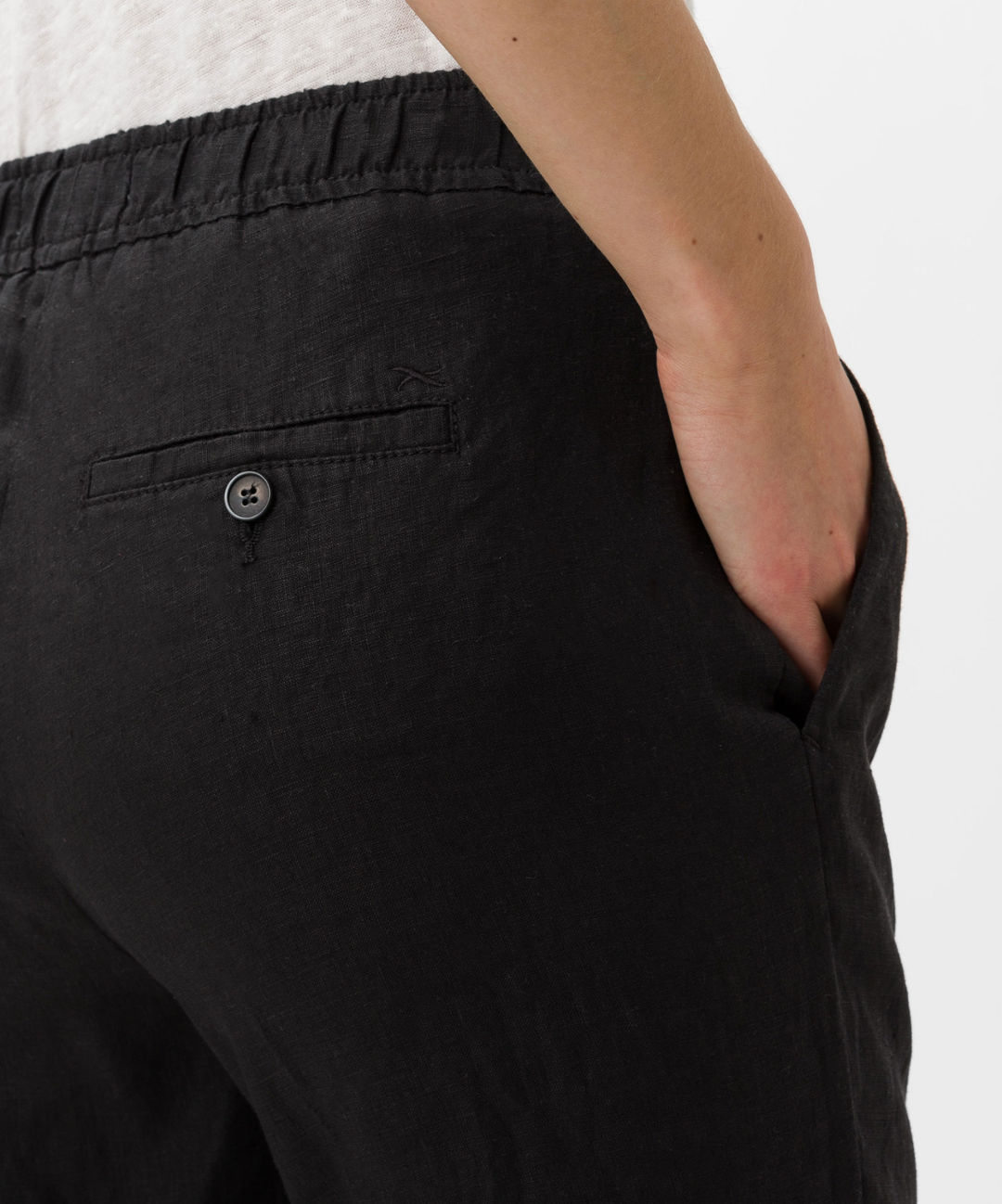 BRAX women Leinenhose in smarter Optik Style Maron, black