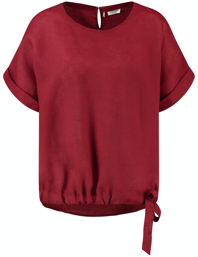 GERRY WEBER
Bluse mit Bindedetail, off-white