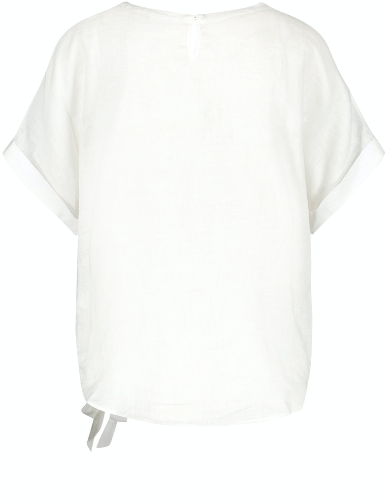 GERRY WEBER
Bluse mit Bindedetail, off-white