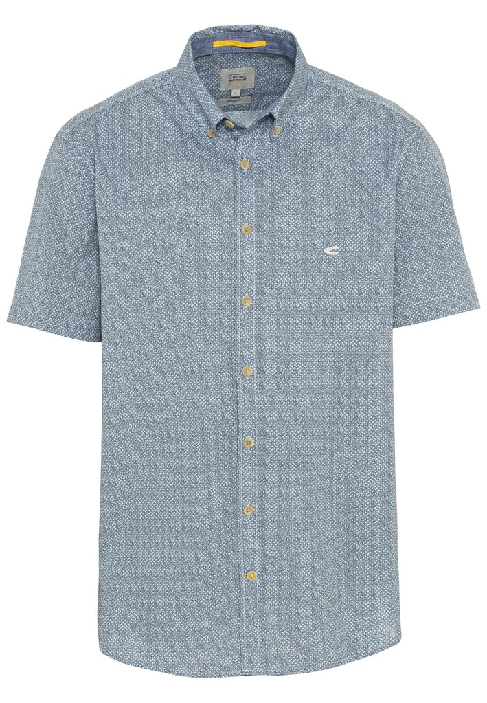 Camel active Kurzarm Hemd mit Allover Print