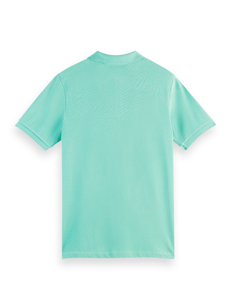 Scotch & Soda Classic pique polo in Organic Cotto, Smash Mint