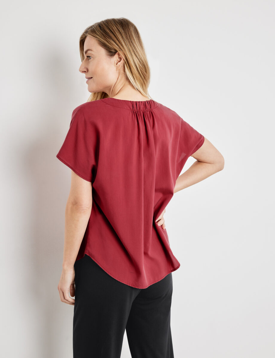 GERRY WEBER
      
        1/2 Arm Bluse aus Lyocell, wine