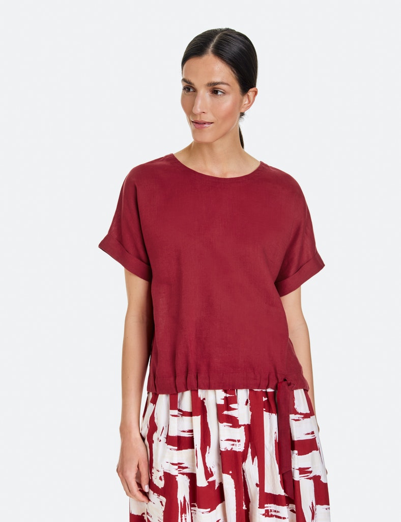 GERRY WEBER
Bluse mit Bindedetail, off-white