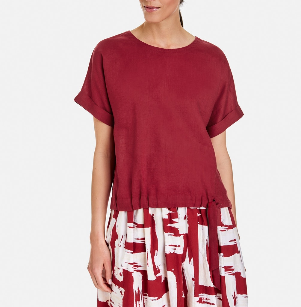 GERRY WEBER
Bluse mit Bindedetail, off-white