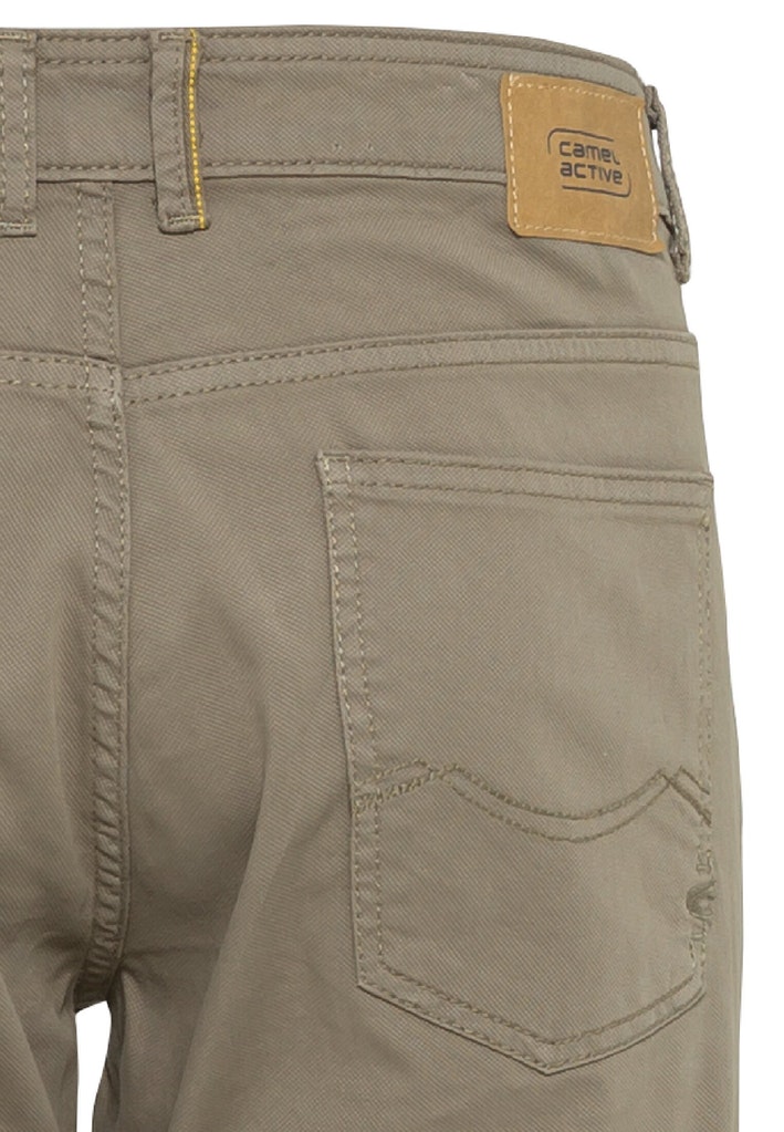 Camel active Regular Fit Hose mit Organic Cotton Anteil, khaki