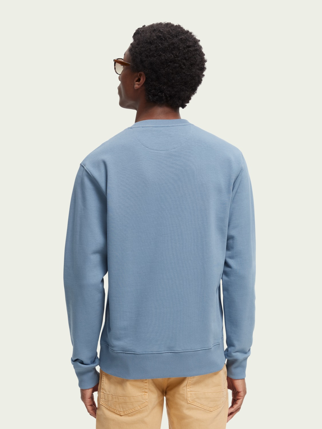 Scotch & Soda Sweatshirt aus Bio-Baumwolle mit Rundhalsausschnitt, Cosmos Blue