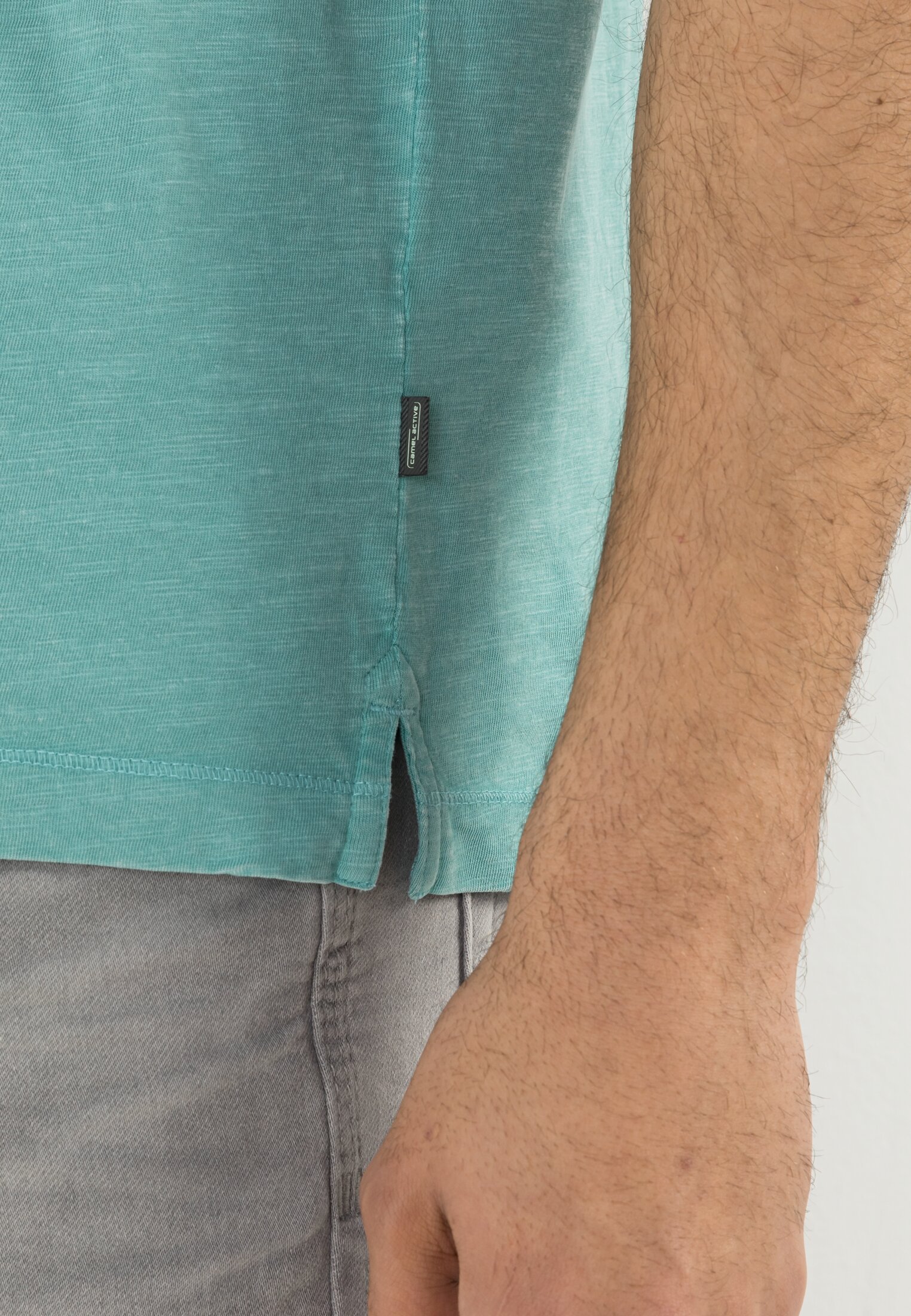 Camel active Kurzarm Henley aus Organic Cotton