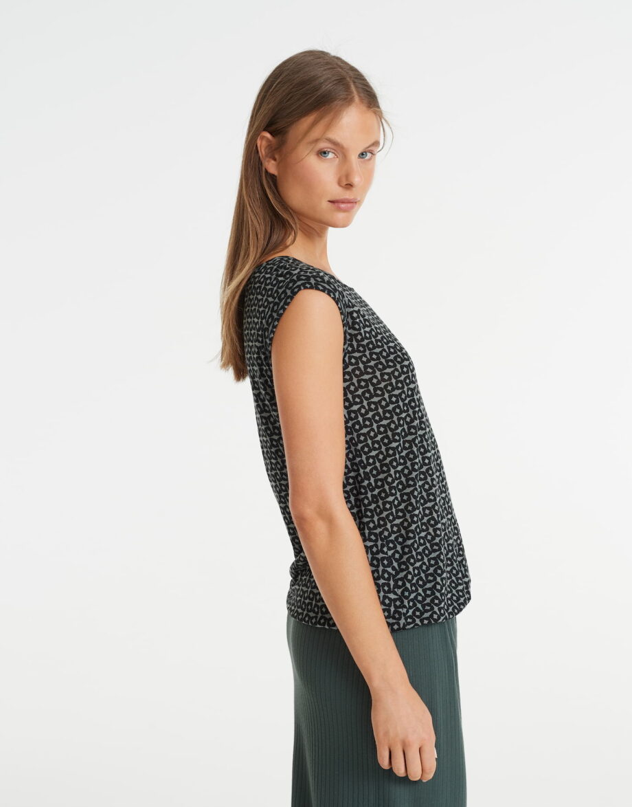 OPUS Shirt Strolchi mosaic, dark sage