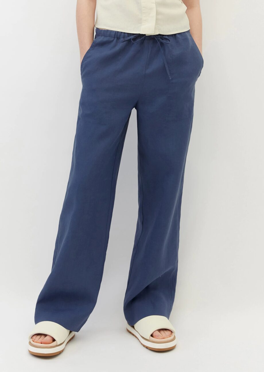 MARC O’POLO
     
    Hose im Jogging-Stil aus reinem Leinen, noble blue