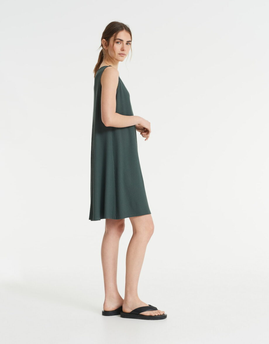 OPUS Kleid Winga rib, caper