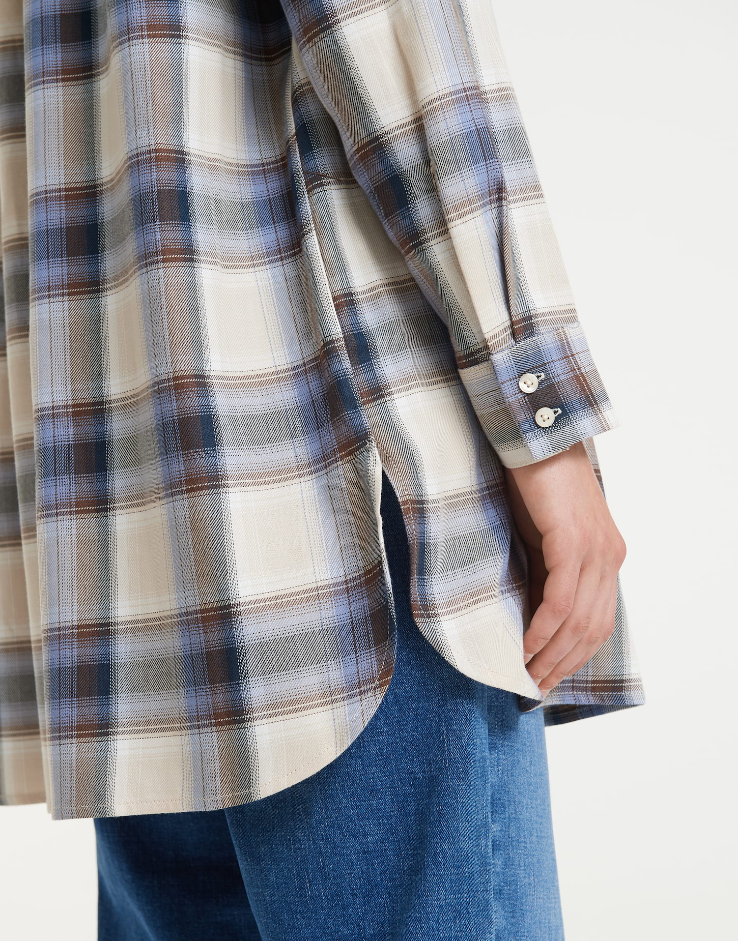 OPUS Longbluse Fagani, macadamia