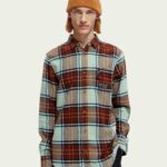 Scotch & Soda Regular fit Mid-weight brushed Flan, Combo B