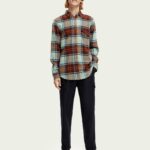 Scotch & Soda Regular fit Mid-weight brushed Flan, Combo B
