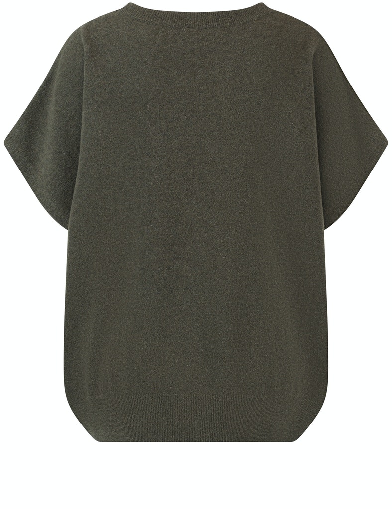 GERRYWEBER Pullunder mit überschnittener Schulter, cedar melange