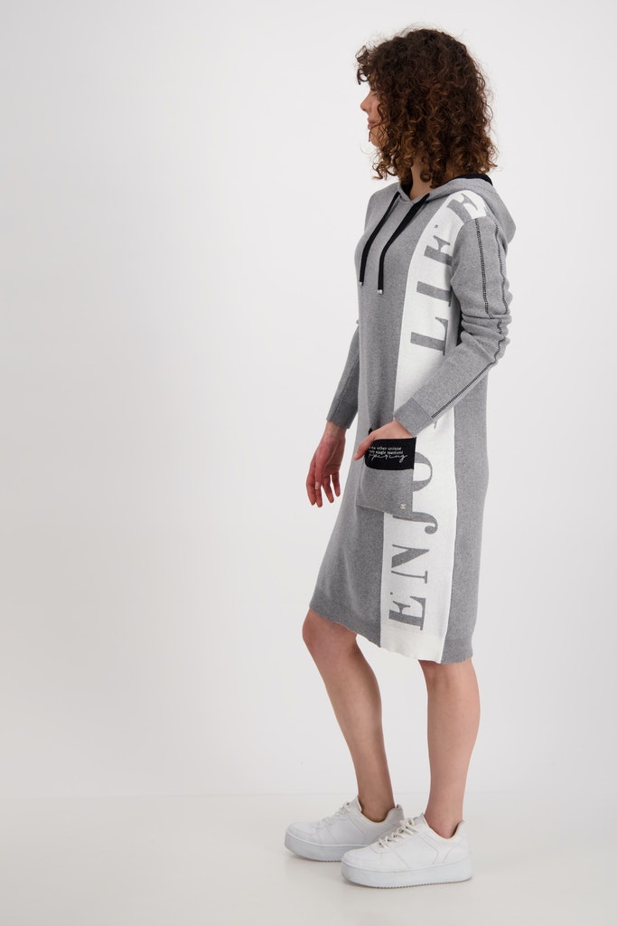 Monari Kleid, platin melange - Hartmann Mode Shop