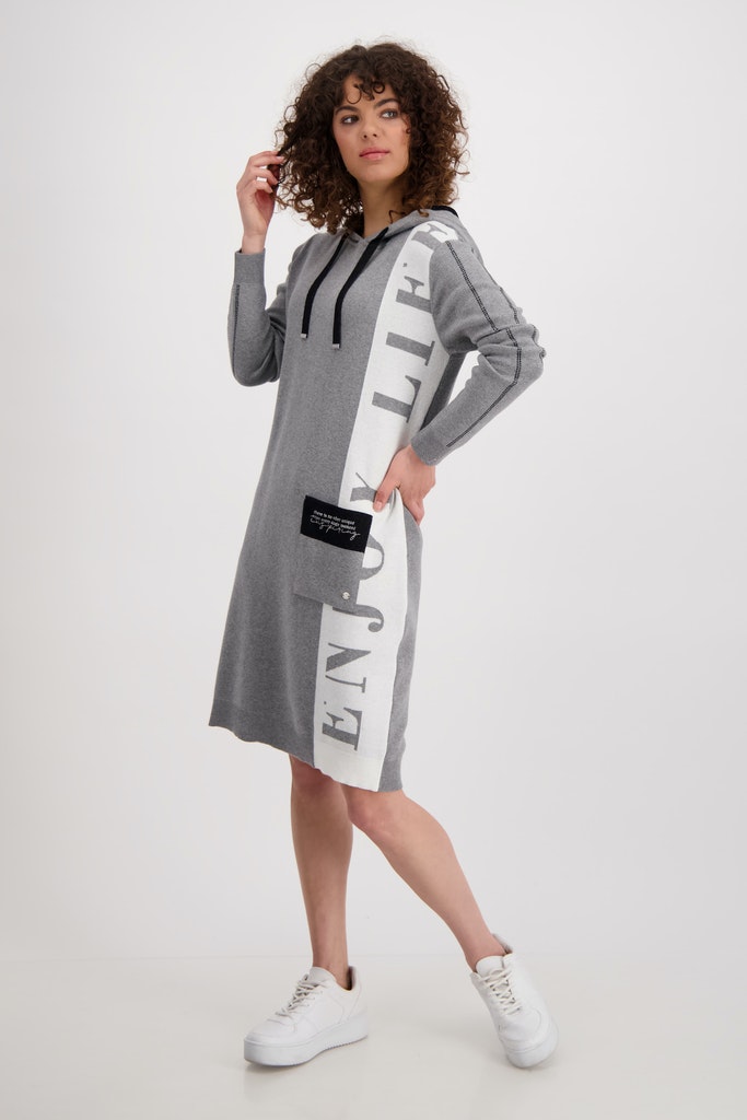 Kleid, - Mode Hartmann Monari Shop platin melange