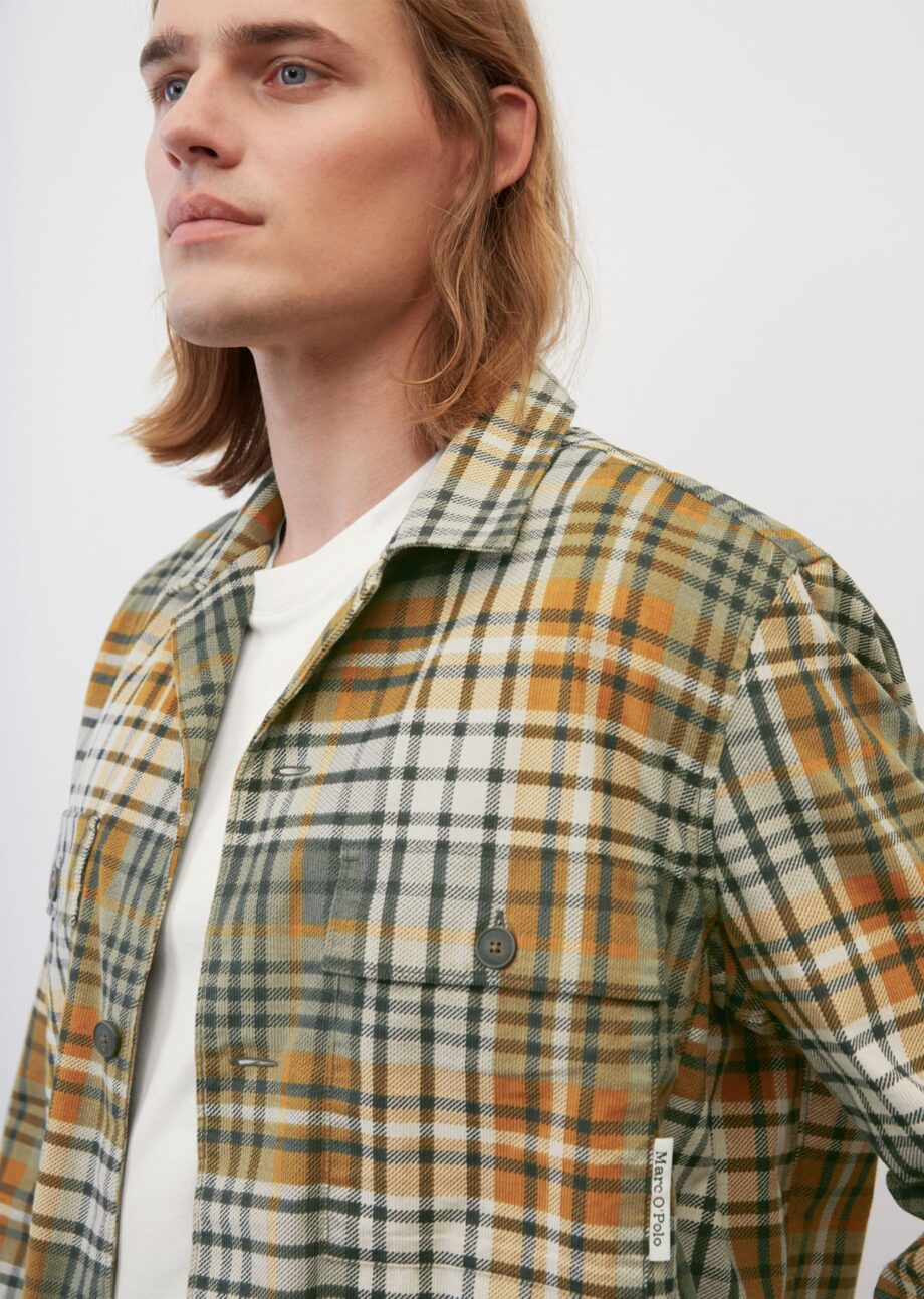 MARC O’POLO
     
    Overshirt mit Bowling-Kragen, multi/ tandoori
