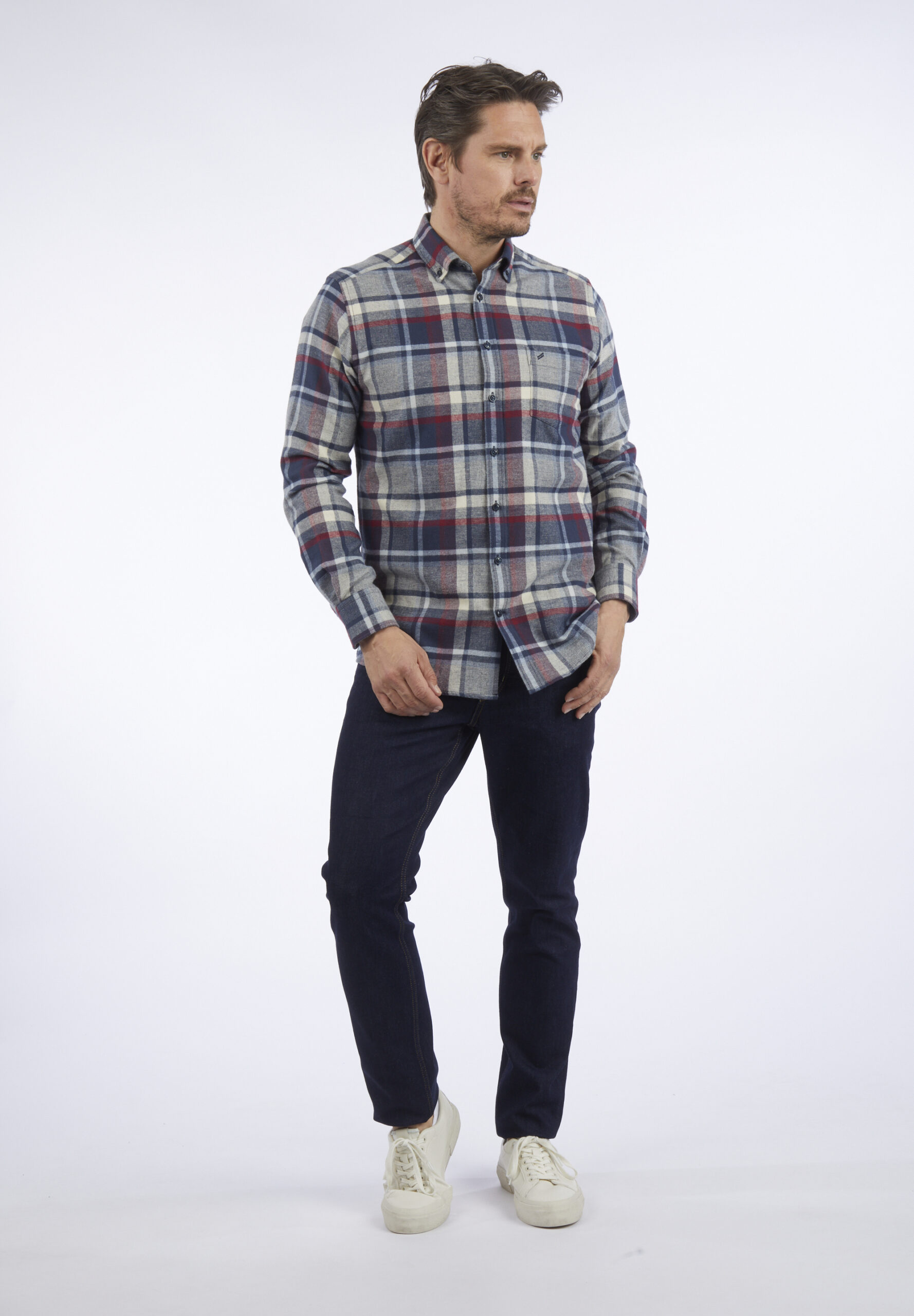 Daniel Hechter Sportives Karohemd, midnight blue