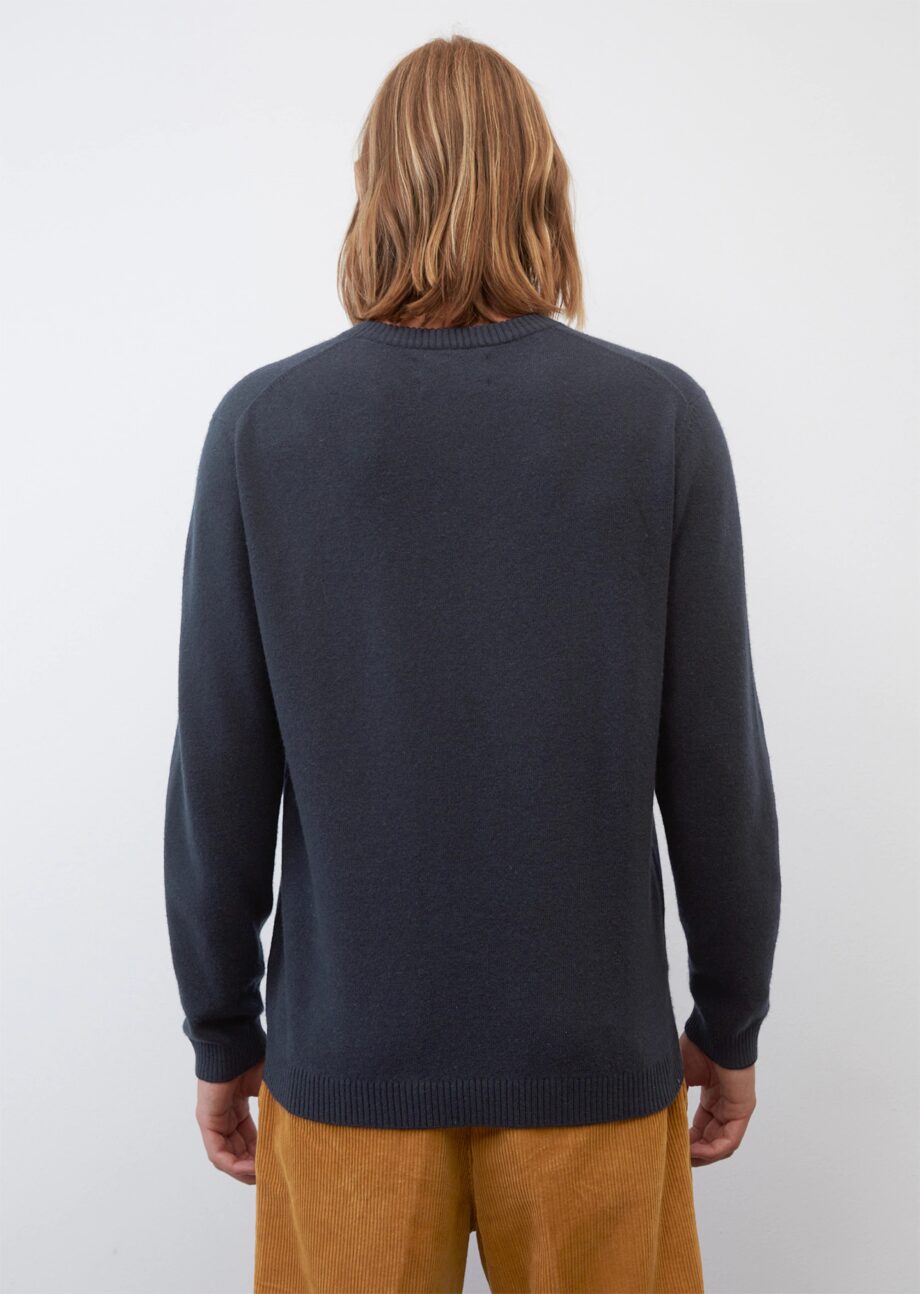 MARC O’POLO
     
    Lambswool-Rundhals-Pullover regular aus Schurwolle-Baumwolle-Mix, dark navy