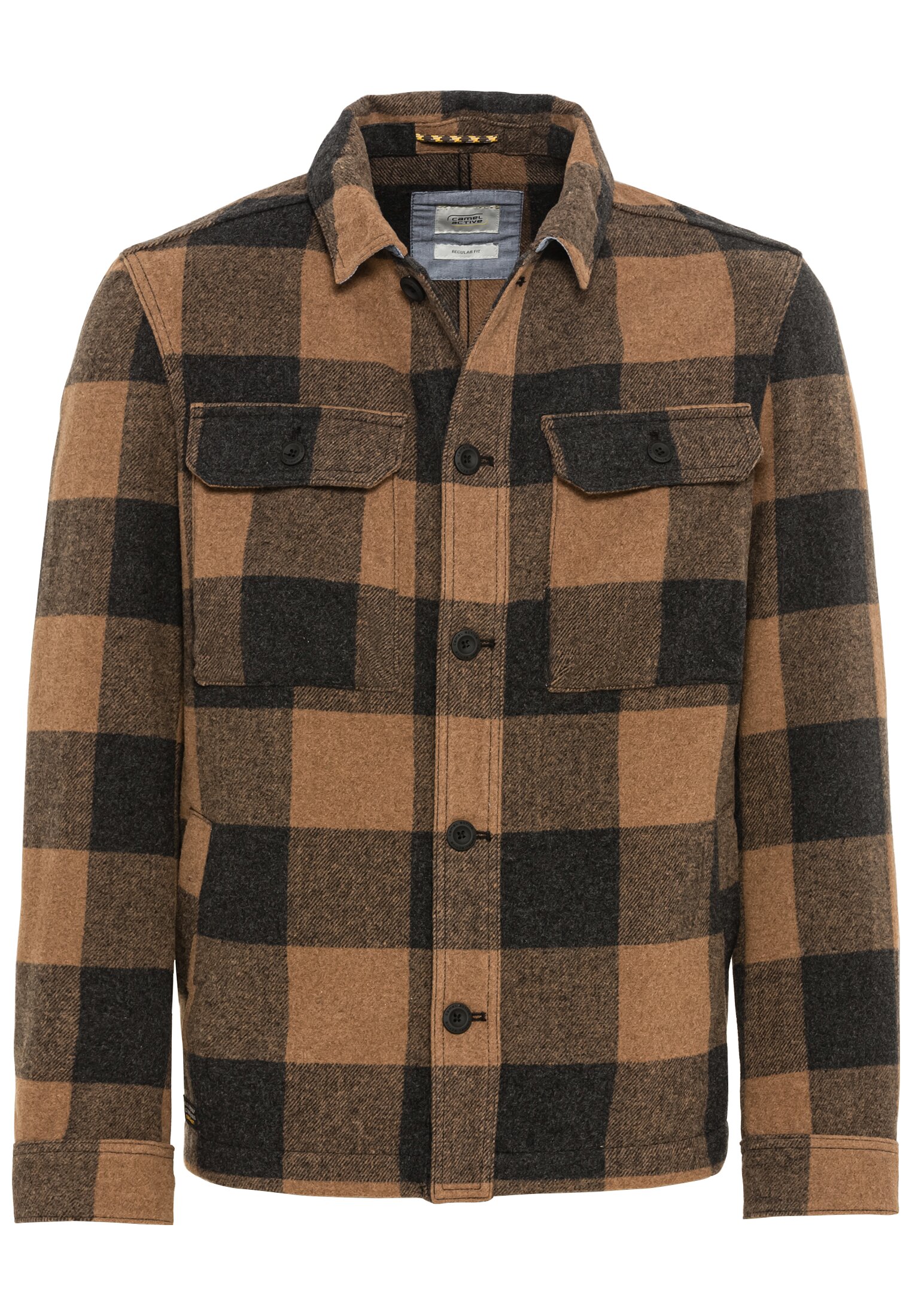 Camel active Indoorjacke aus einer Wollmischung, rust