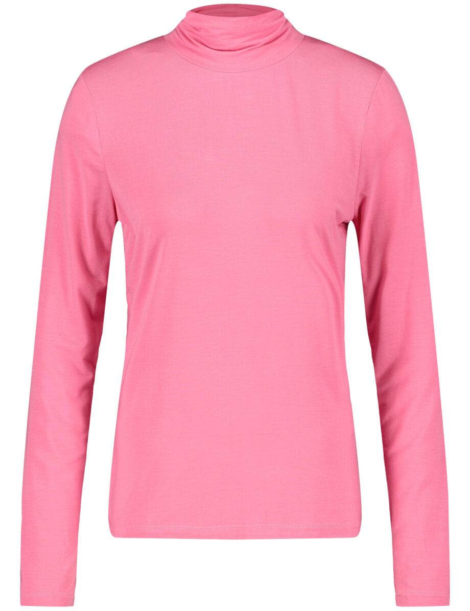 GERRY WEBER
      Langarmshirt mit Faltenturtle, rose pink