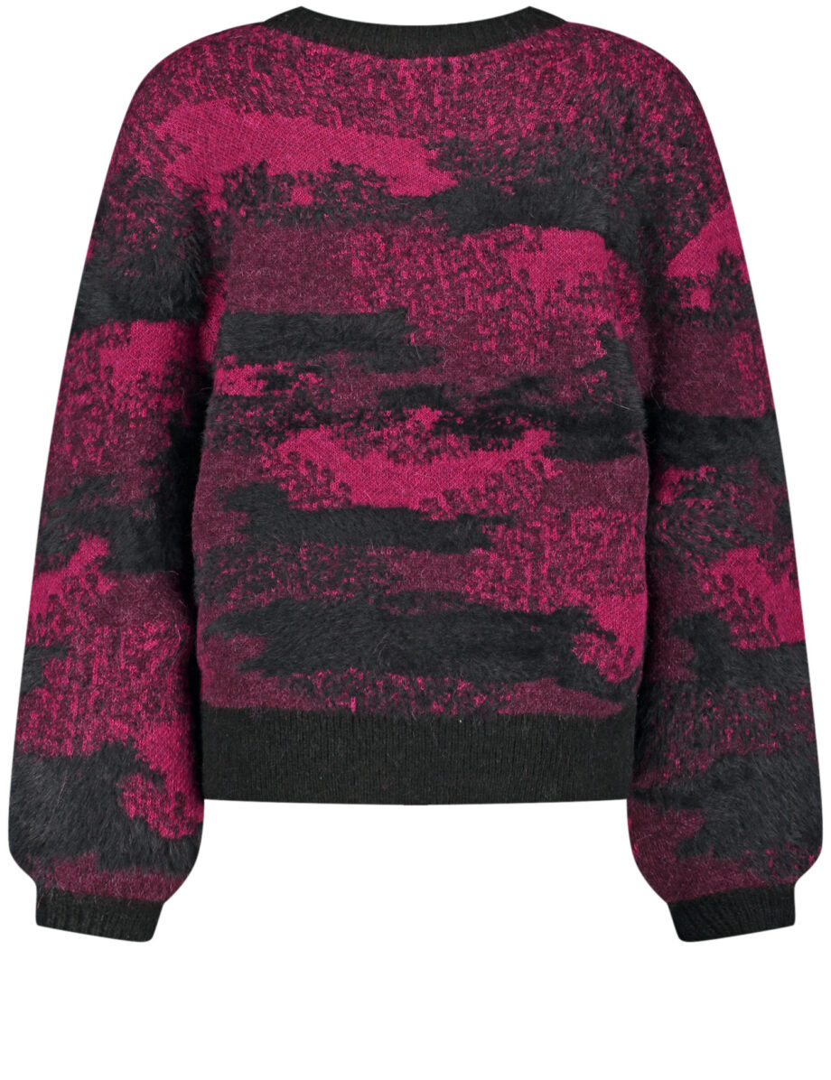TAIFUN Pullover mit flauschigen Details