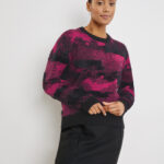 TAIFUN Pullover mit flauschigen Details