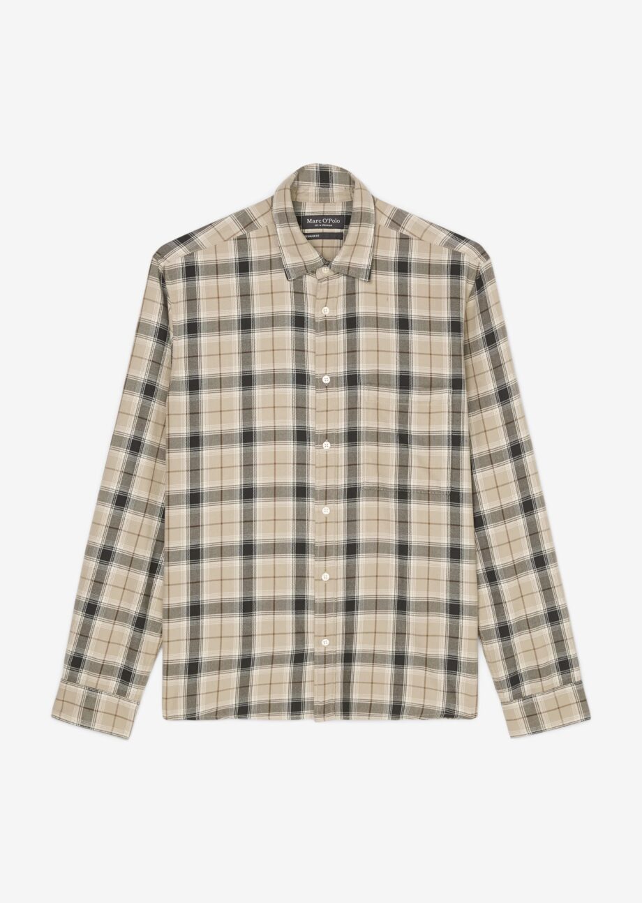 MARC O’POLO Langarm-Flannel-Hemd regular aus softer Bio-Baumwolle, multi/mouses back