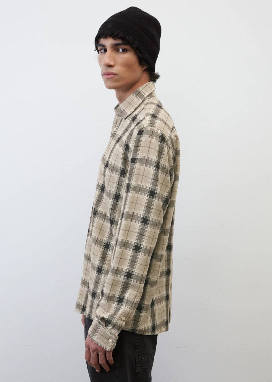 MARC O’POLO Langarm-Flannel-Hemd regular aus softer Bio-Baumwolle, multi/mouses back