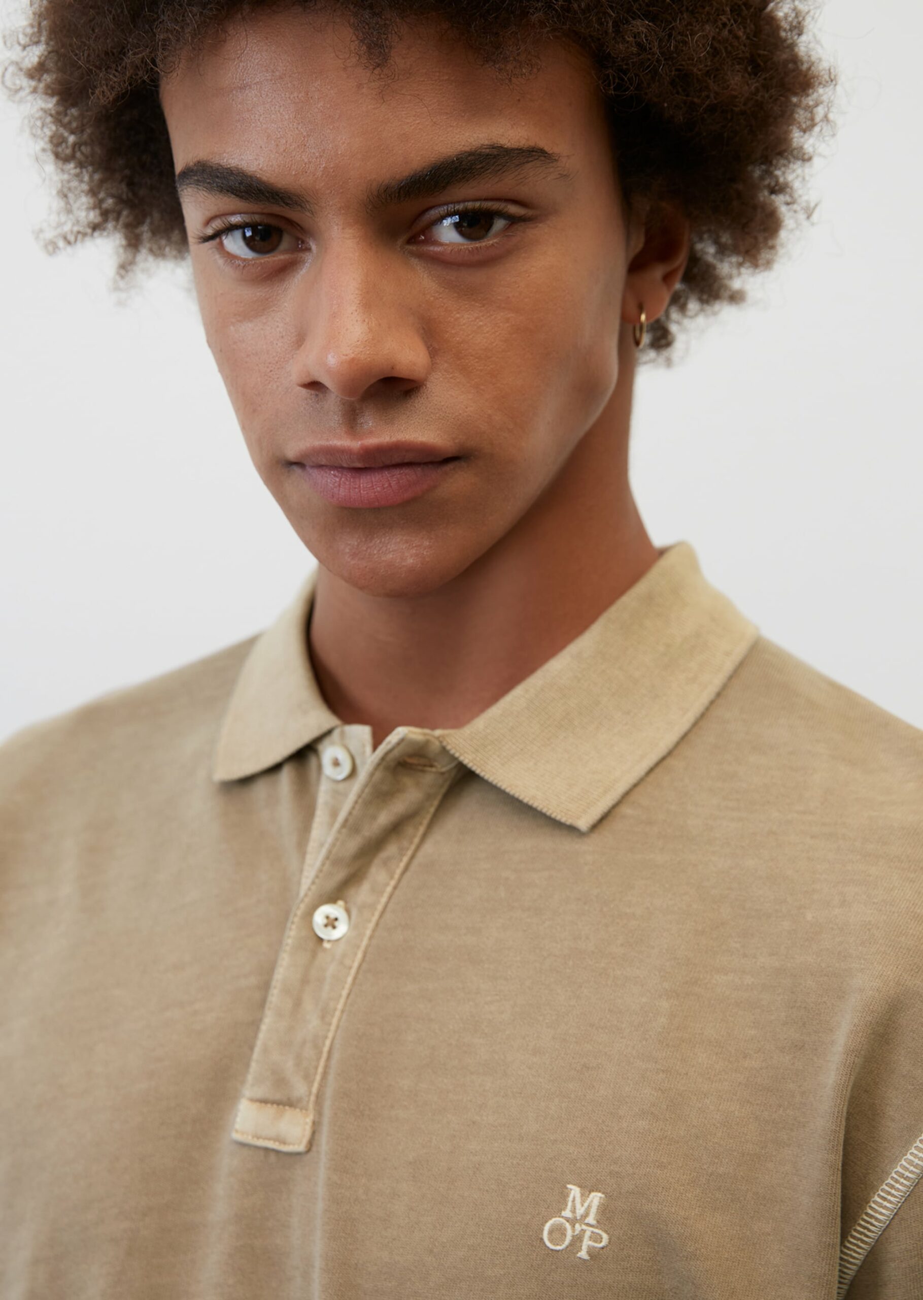 MARC O’POLO Langarm-Poloshirt regular aus softer Bio-Baumwolle