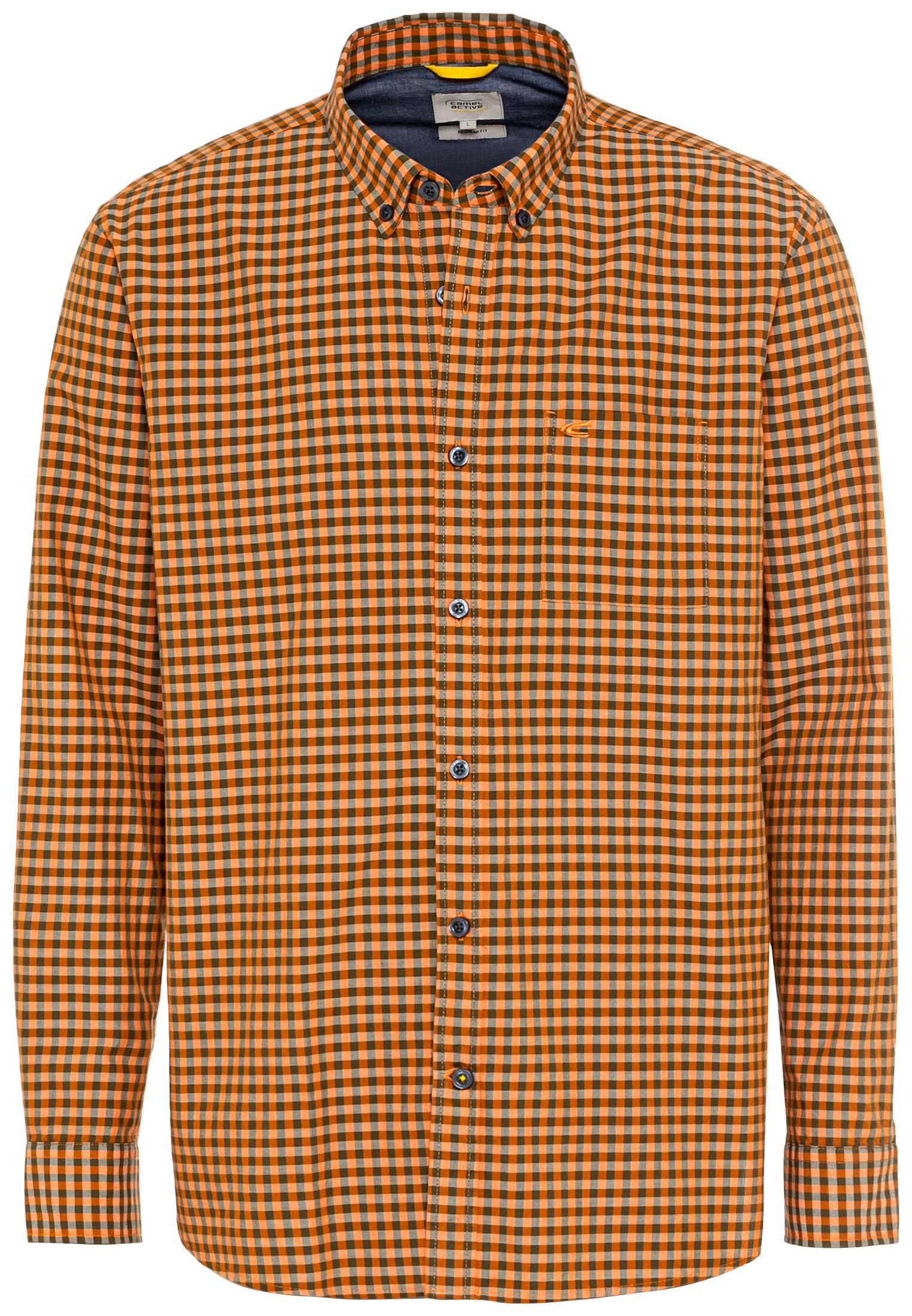 Camel active Karohemd aus reiner Baumwolle