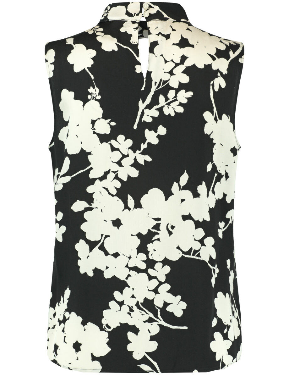 TAIFUN                  Ärmellose Bluse mit Stehkragen