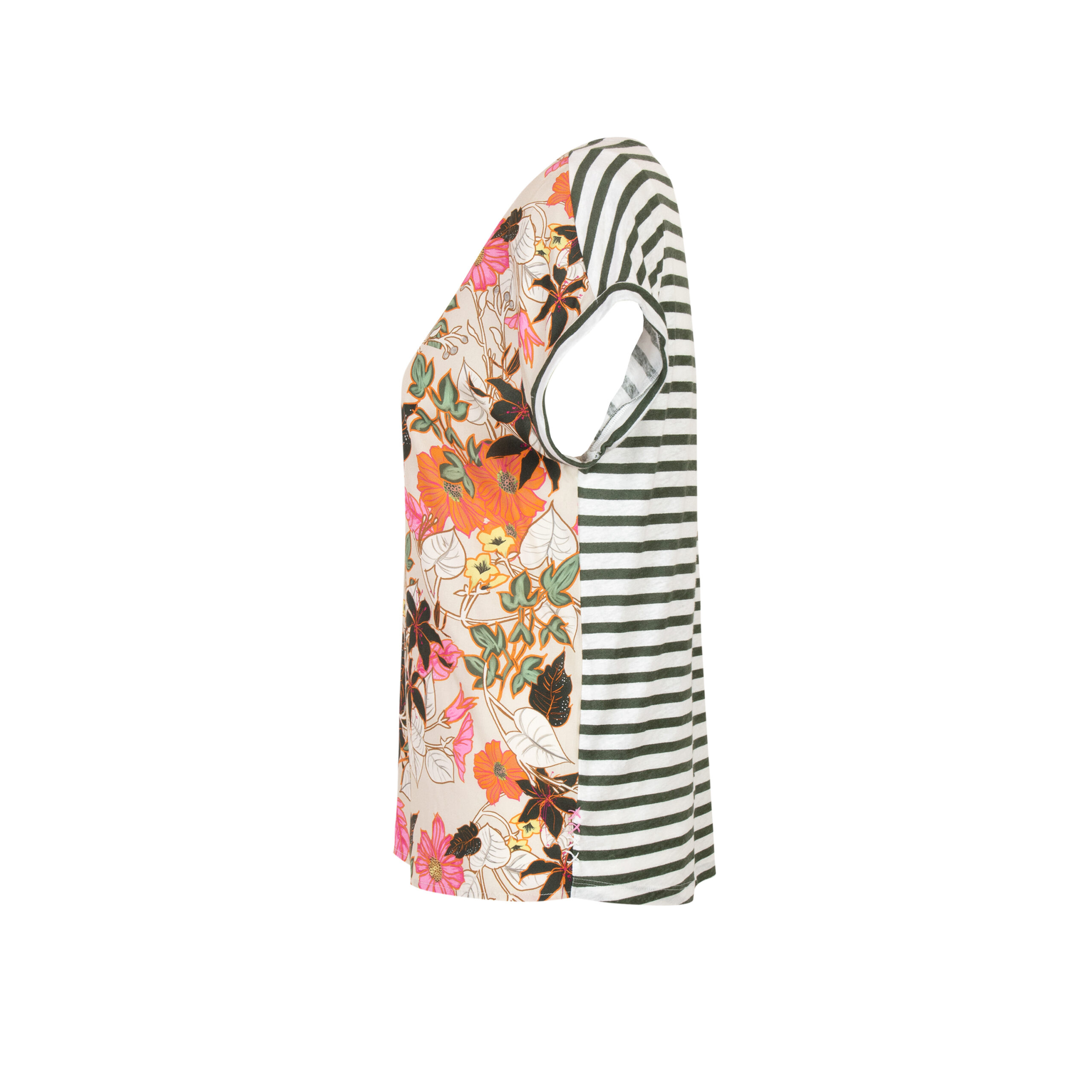 Lieblingsstück Schluse mit Streifen und Blumen CataleaL