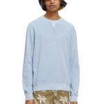 Scotch & Soda „Garment-Dye“-Sweatshirt mit Rundhalsausschnitt