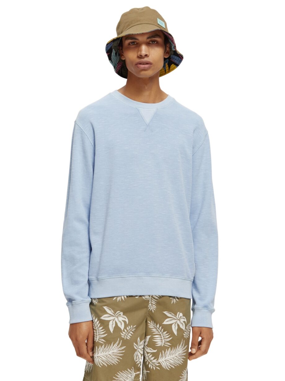 Scotch & Soda „Garment-Dye“-Sweatshirt mit Rundhalsausschnitt