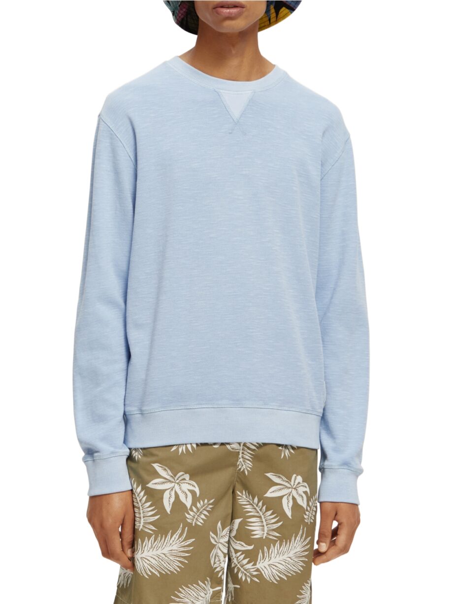 Scotch & Soda „Garment-Dye“-Sweatshirt mit Rundhalsausschnitt
