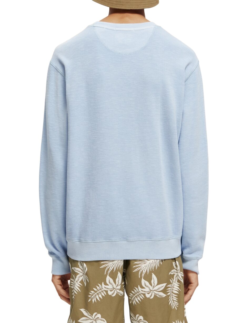 Scotch & Soda „Garment-Dye“-Sweatshirt mit Rundhalsausschnitt