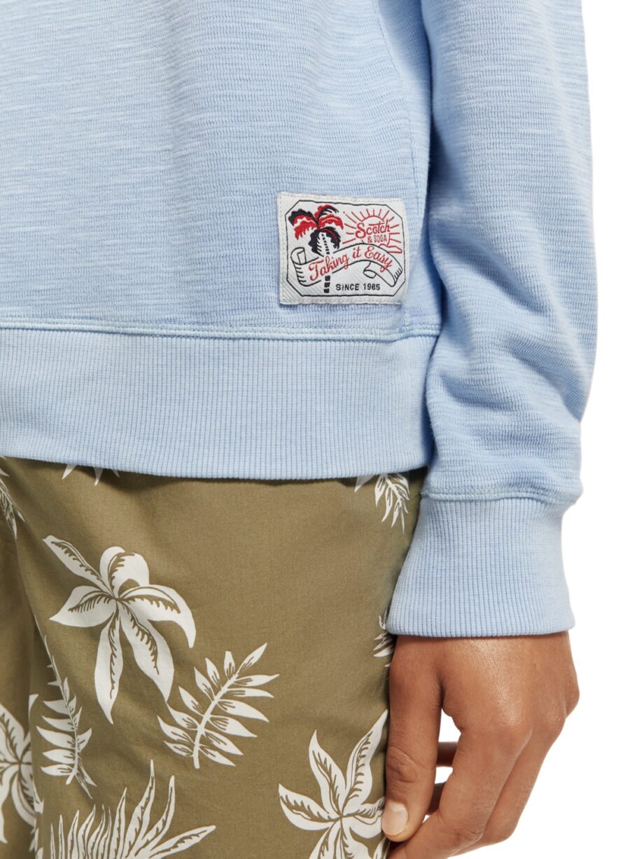 Scotch & Soda „Garment-Dye“-Sweatshirt mit Rundhalsausschnitt