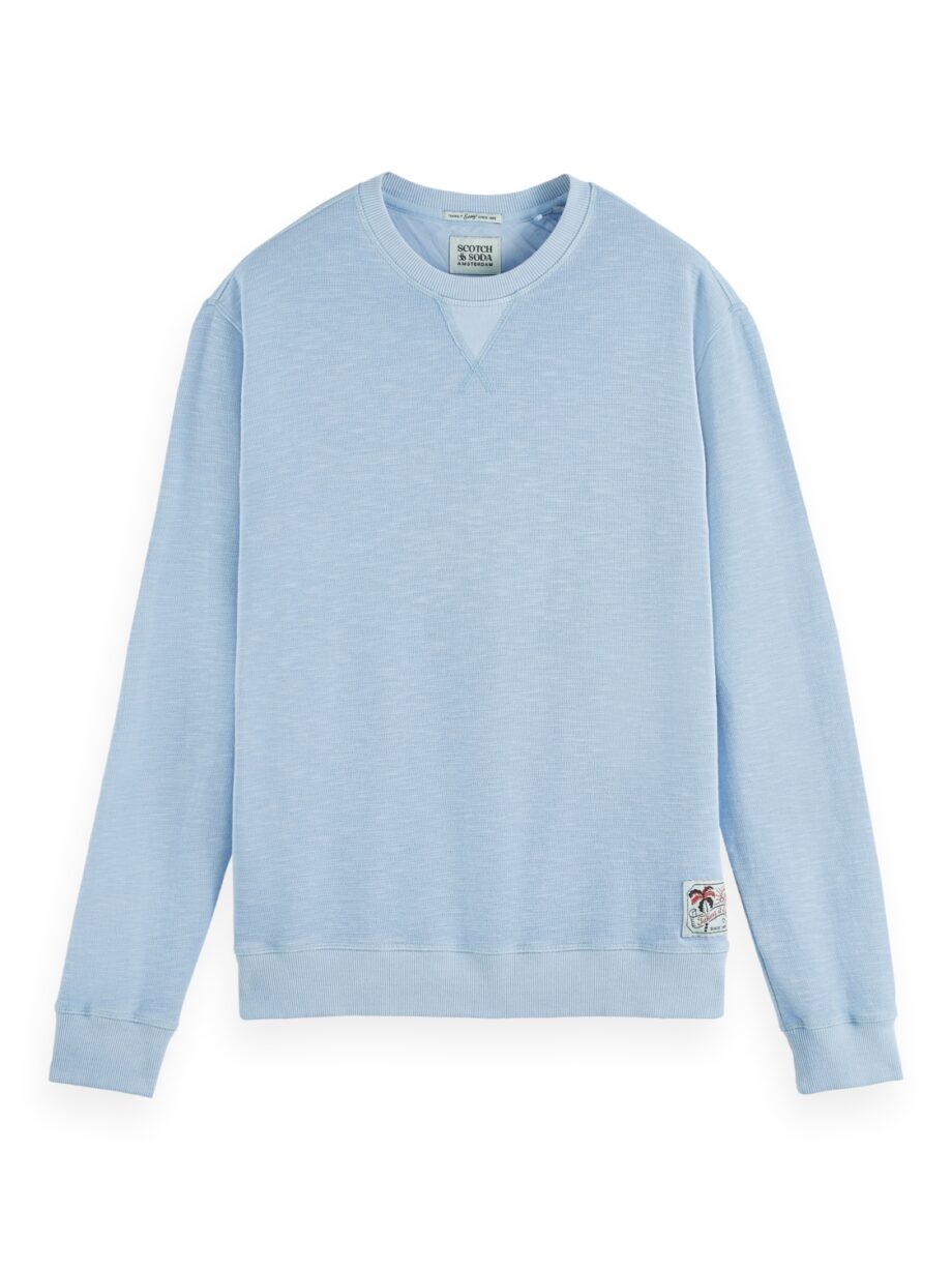 Scotch & Soda „Garment-Dye“-Sweatshirt mit Rundhalsausschnitt