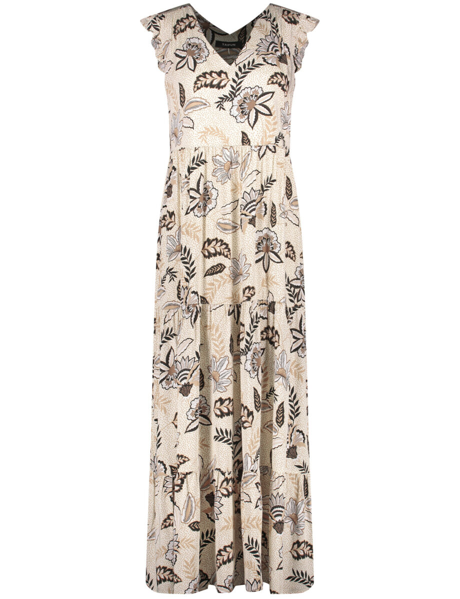 TAIFUN Langes Sommerkleid mit Blumen-Dessin