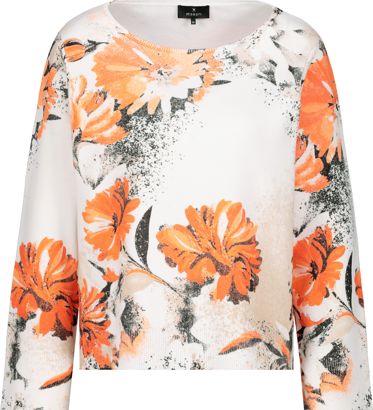 Monari Pullover, beach gemustert