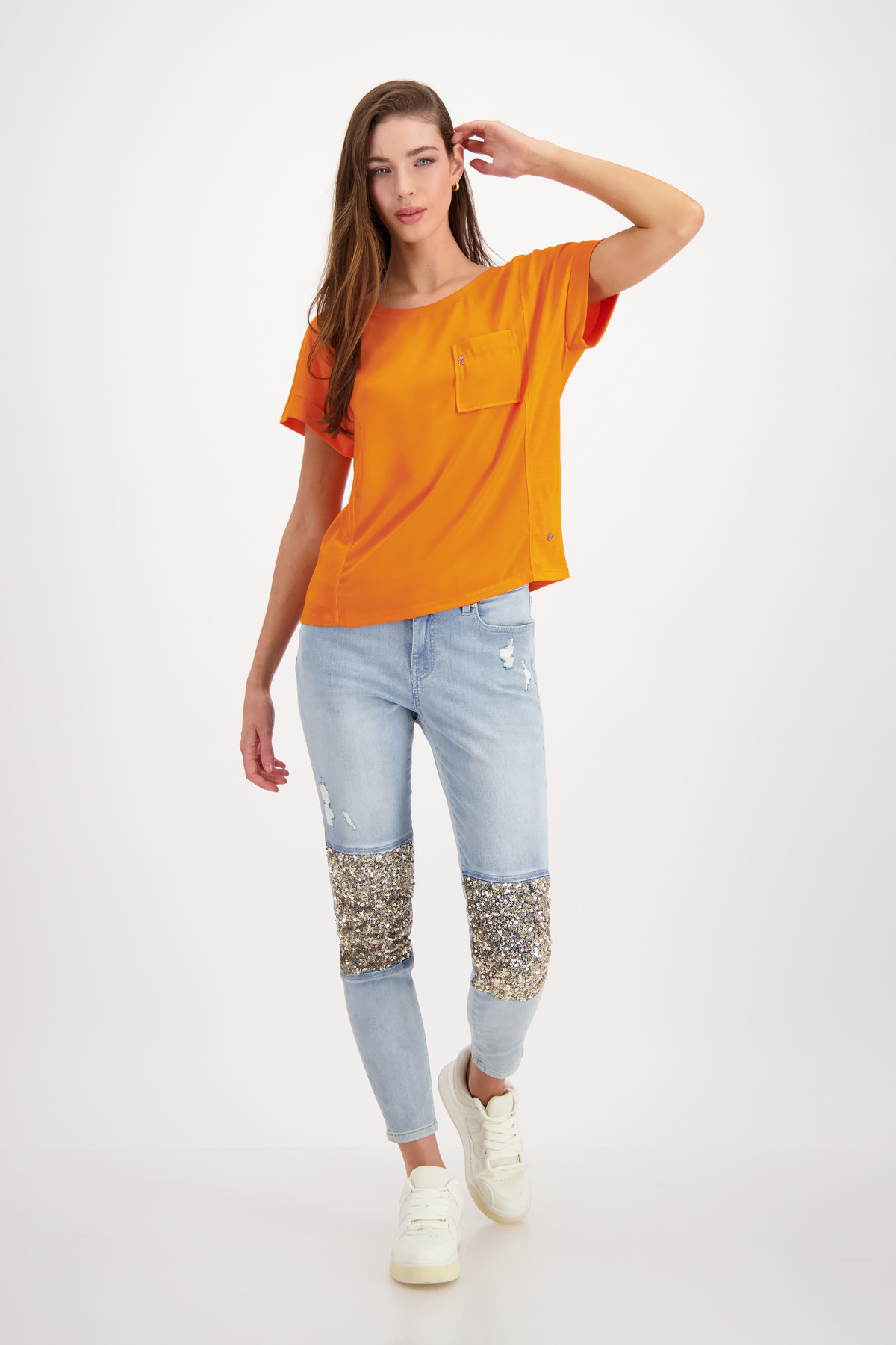 Monari Bluse, clementine