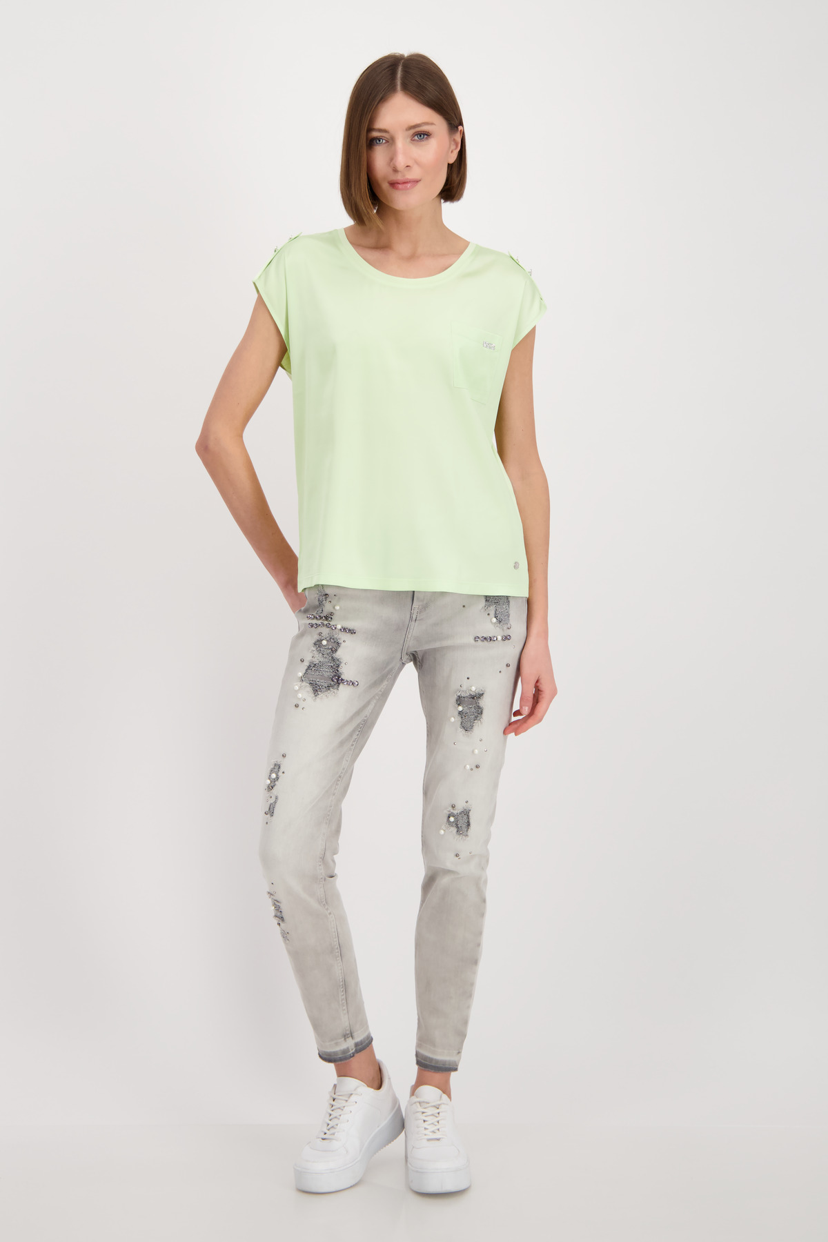 Monari Bluse, pastell green