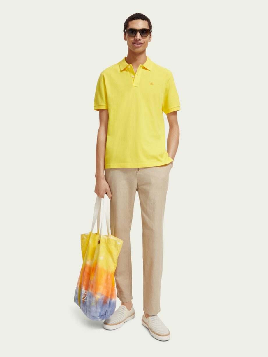 Scotch & Soda WARREN Cotton/linen twill jogger, Sand